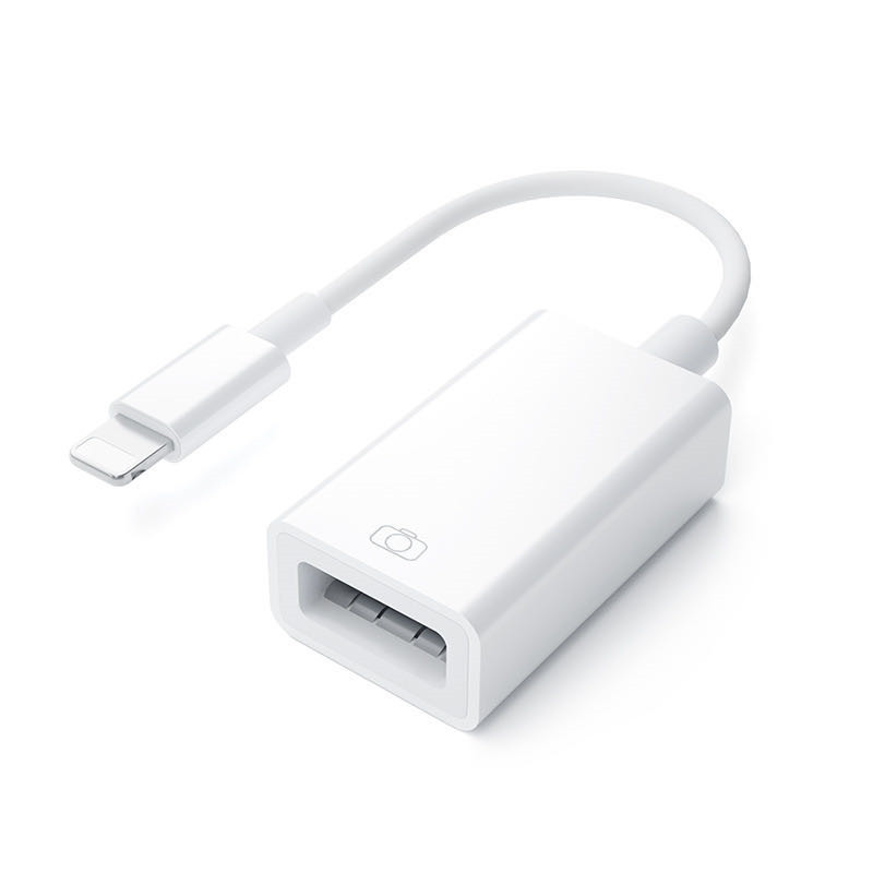 Адаптер с подсветкой для USB-камеры, кабель OTG для iPhone и iPad, кардридер, USB-накопитель, мышь, клавиатура, концентратор