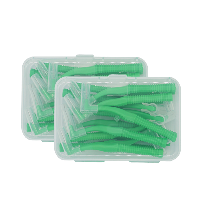 Hot Selling Oem Dental interdental brush/excellent quality custom logo factory directly Interdental brush 40pcs 0.8mm