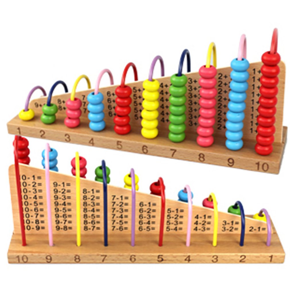 Разноцветные деревянные игрушки Abacus Soroban, детский подсчет, подсчет, полка, блоки Монтессори, Обучающие Математические Игрушки