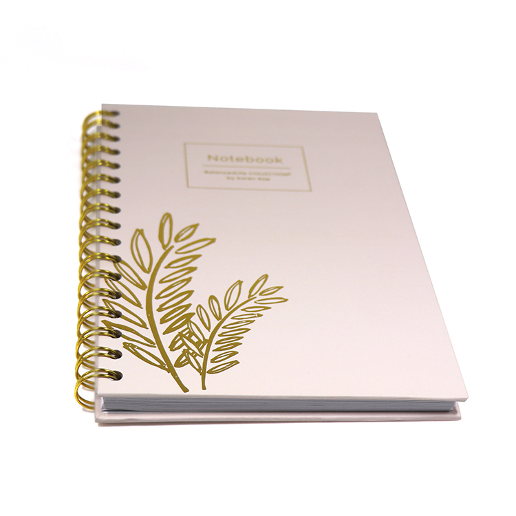 Free Sample Customized Luxury Gold Foil 2021 - 2022 Hard Covered Spiral Weekly And Monthly Planner Notebook