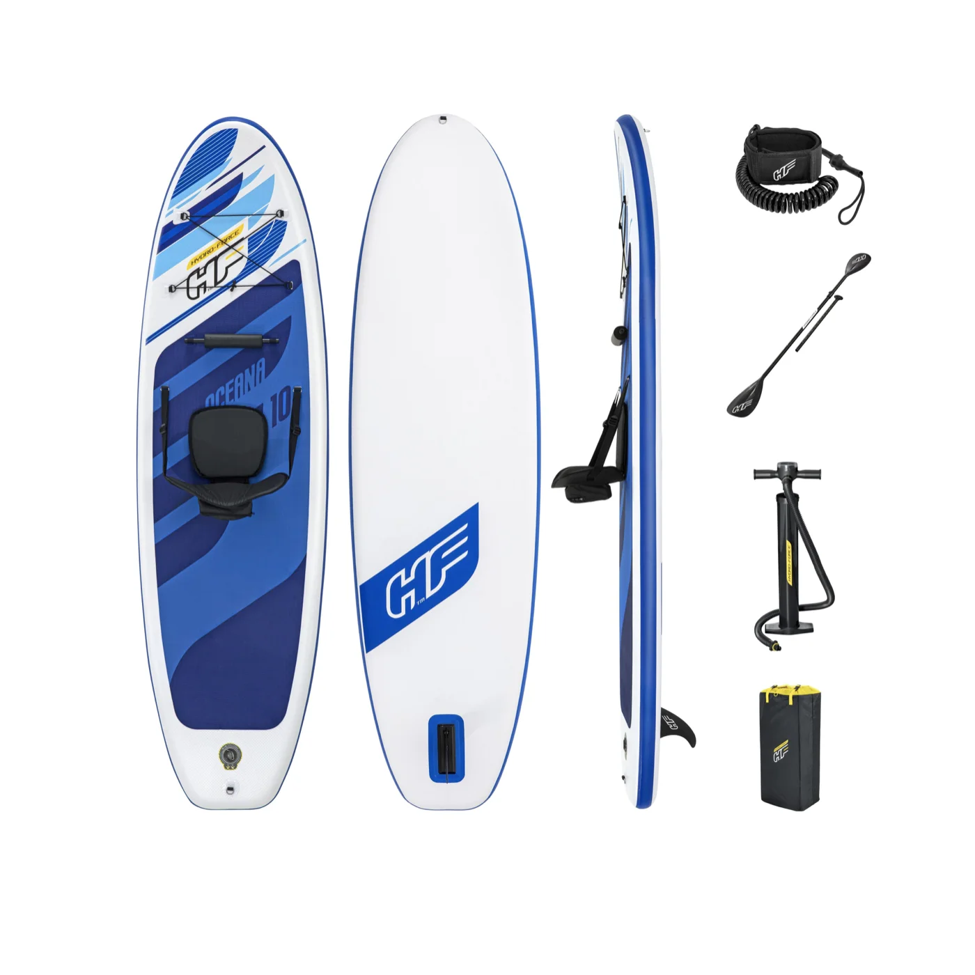 Доска Sup-доска Bestway 65350 Hydro Force Rip Tide, доска для Sup-серфинга на открытом воздухе с ручным насосом