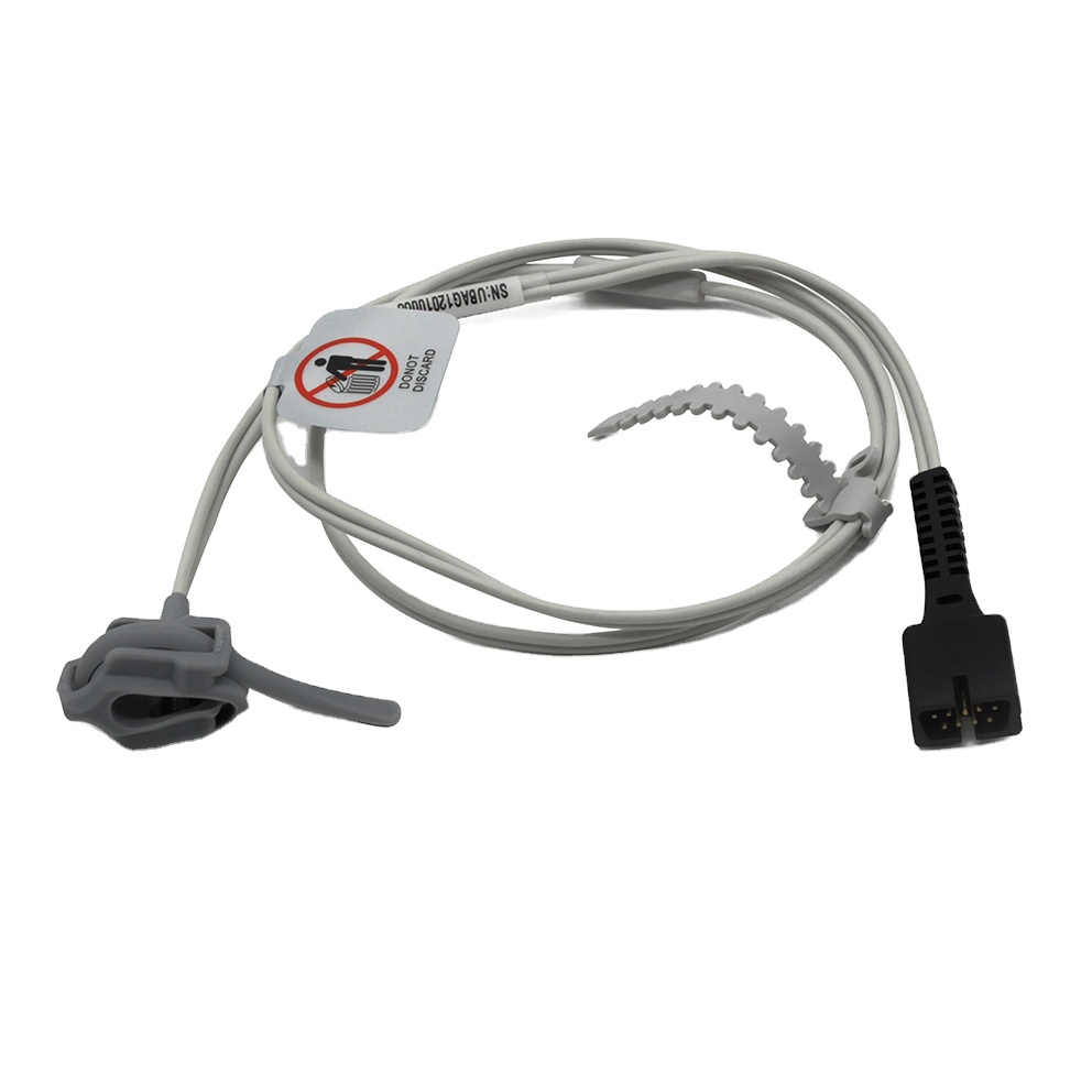 Nonin Compatible Short SpO2 Sensor, 9pins, 1m