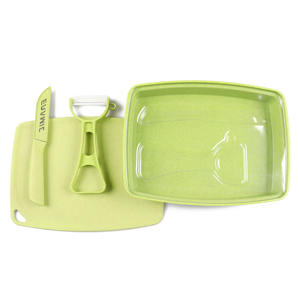 High quality Fruit Knife Scissor Picnic Home Small Cutting Board Set for Kitchen Cutting Fruits and Vegetable Peeler