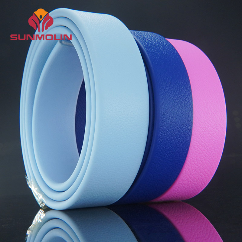 Factory Price Beltbag Use Tpu Eco-friendly leather Texture Pvc Coated Weldable Webbing leather Strap