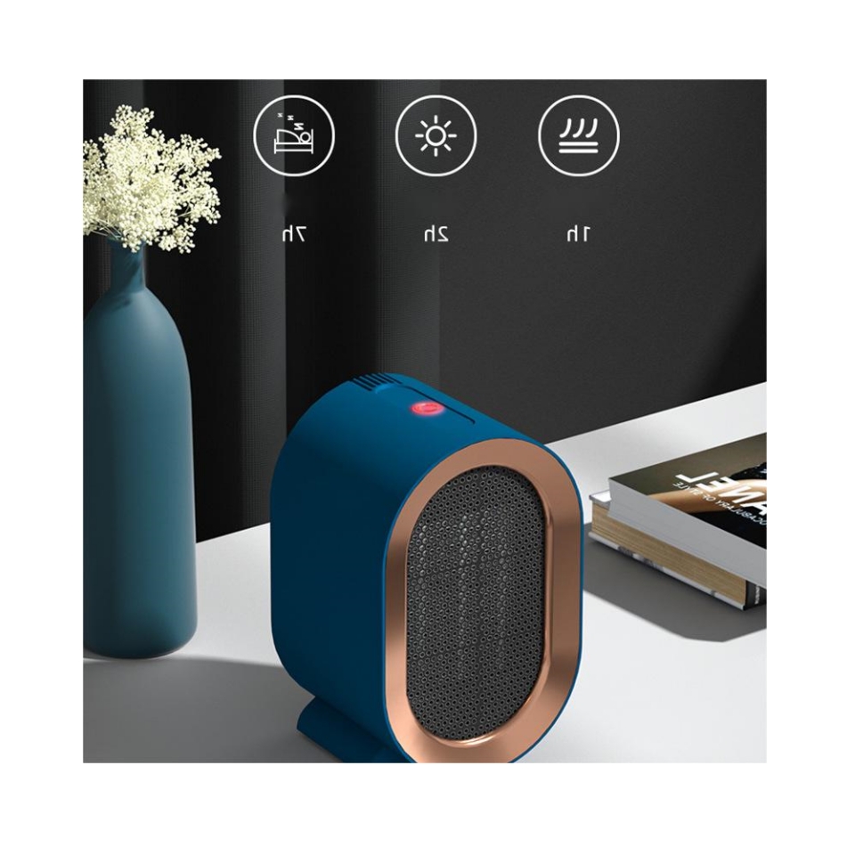 Mini Portable Energy Saving PTC Household Space Air Hot Electric Fan Heater For Office Room Home Desk Winter Warmer