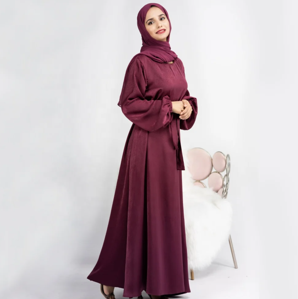 Wholesale New Collection Simple Design Traditional Muslim Clothing&accessories Plain Modest Abaya Women Muslim Dress for Eid