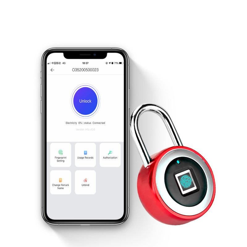 Горячая продажа Смарт Bluetooth дверь без ключа Электронный Отпечаток пальца Замок bluetooth Смарт