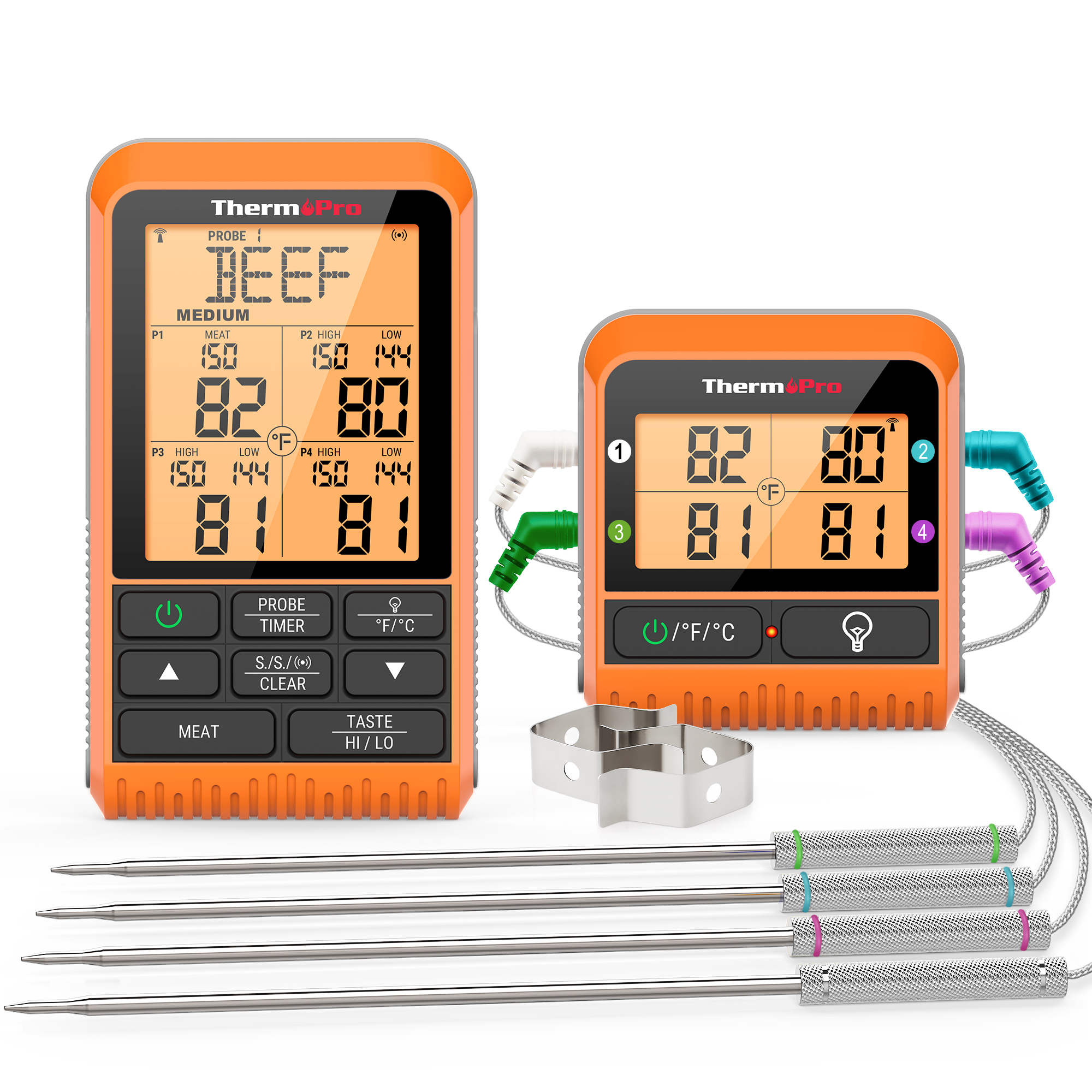 ThermoPro TP-29 150M Digital Meat Cooking Wireless Kitchen Thermometer with 4 Probes