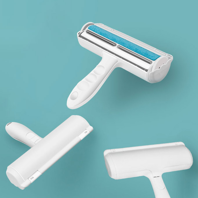 double sided reusable self-cleaning pet roller lint remover hair removal tools dog cat fur couch pet hair remover roller