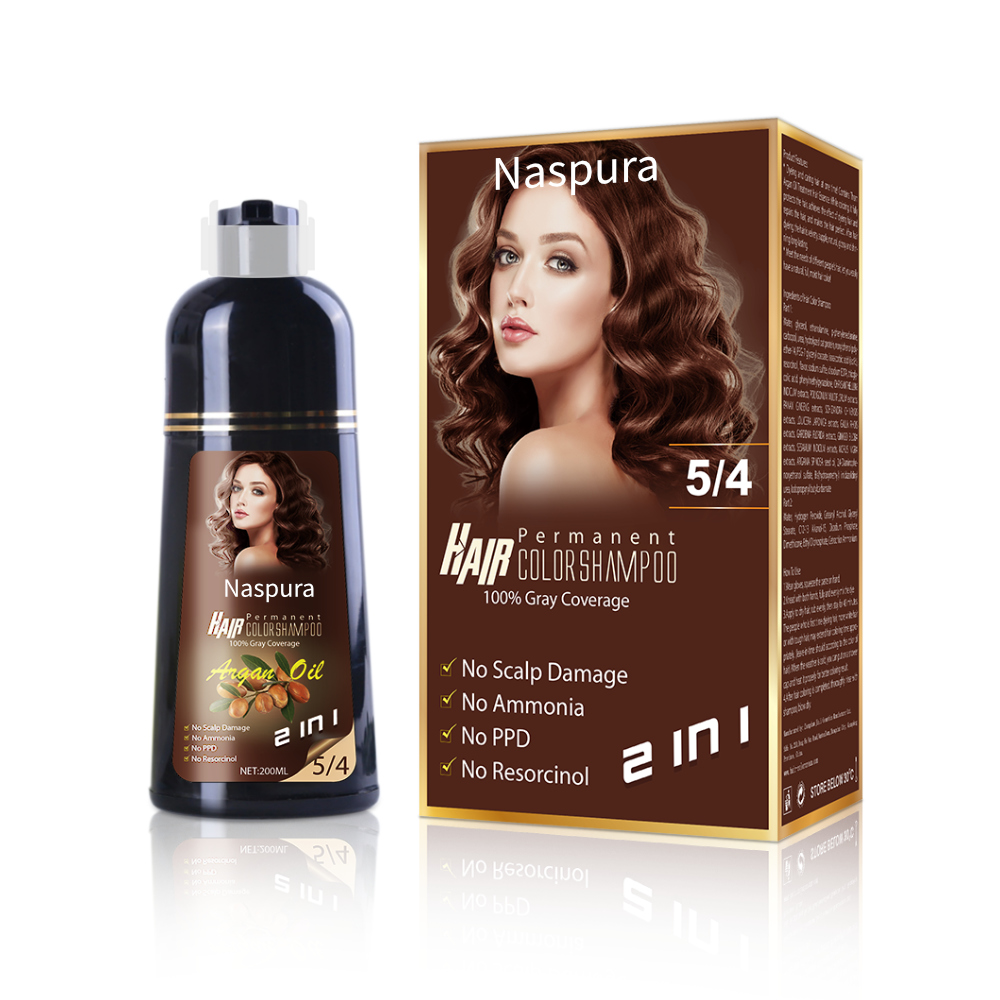 OEM/ODM hair dye shampoo colour shampoo covenient coloring for hair no allergy