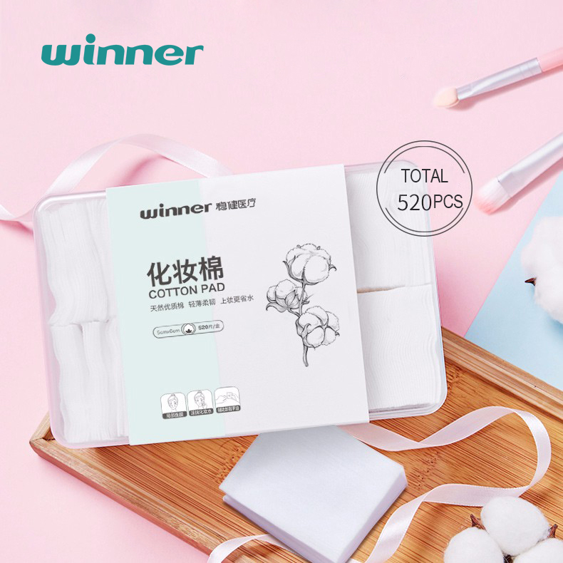 Одноразовые Круглые ватные диски Winner для снятия макияжа, косметические нетканые ватные диски для лица