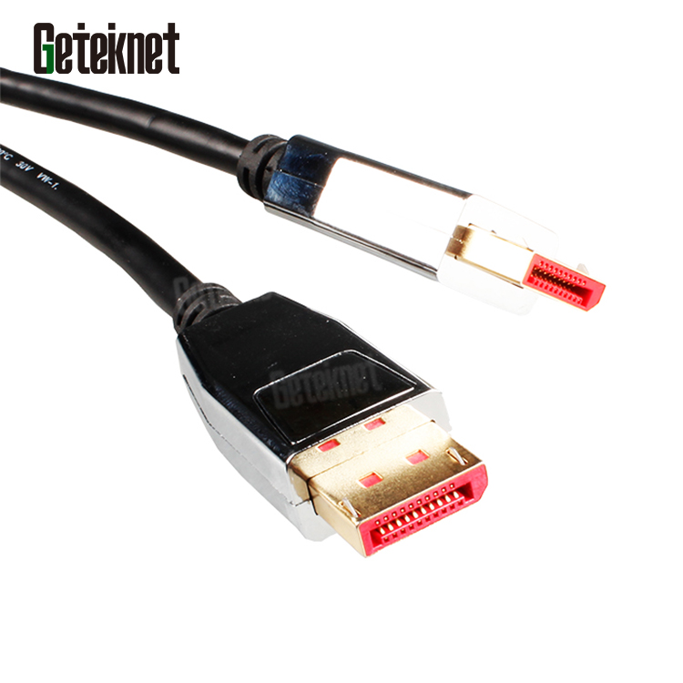 DP кабель 1,4 папа-папа кабель дисплея Поддержка Ethernet 3D 32,4G 8K4K @ 60Hz 4K * 2K/120Hz 2M 7FT кабель порта дисплея