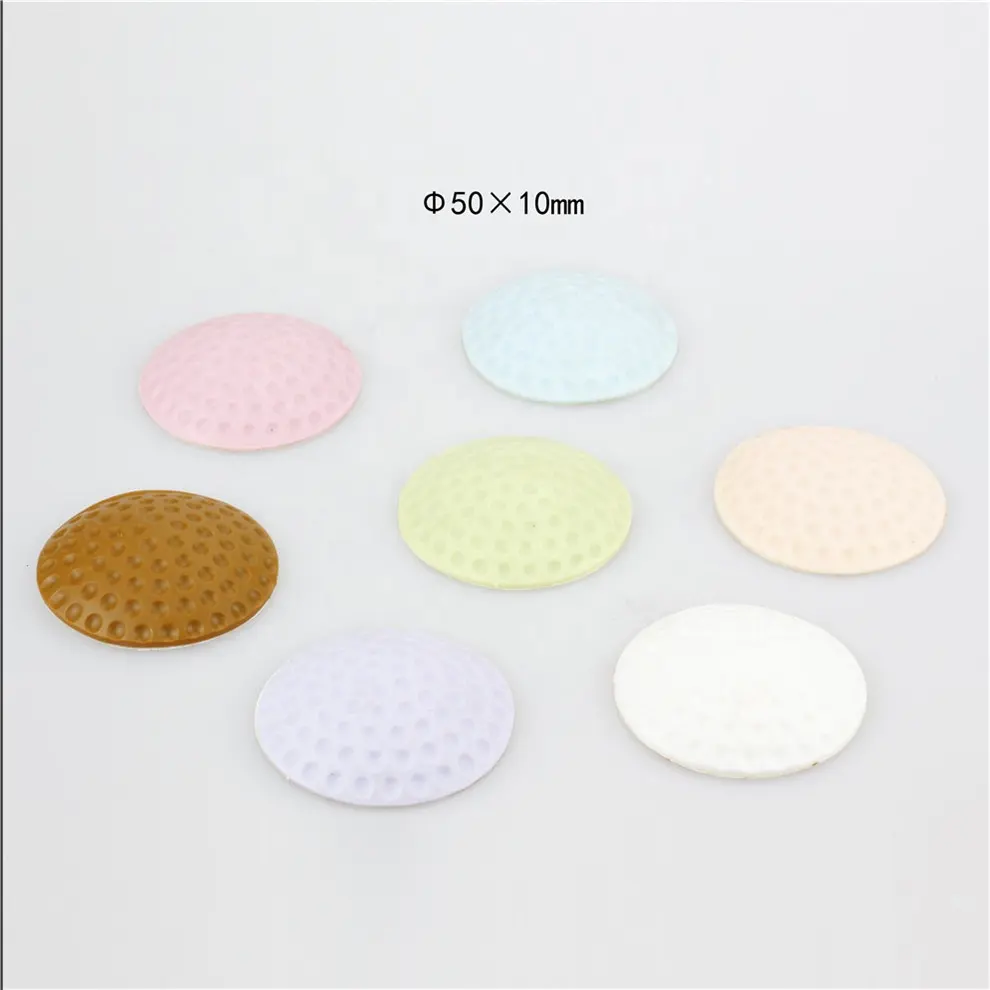 50x10mm Round Wall Door Stopper Silicone Self Adhesive Wall Door Knob Protector
