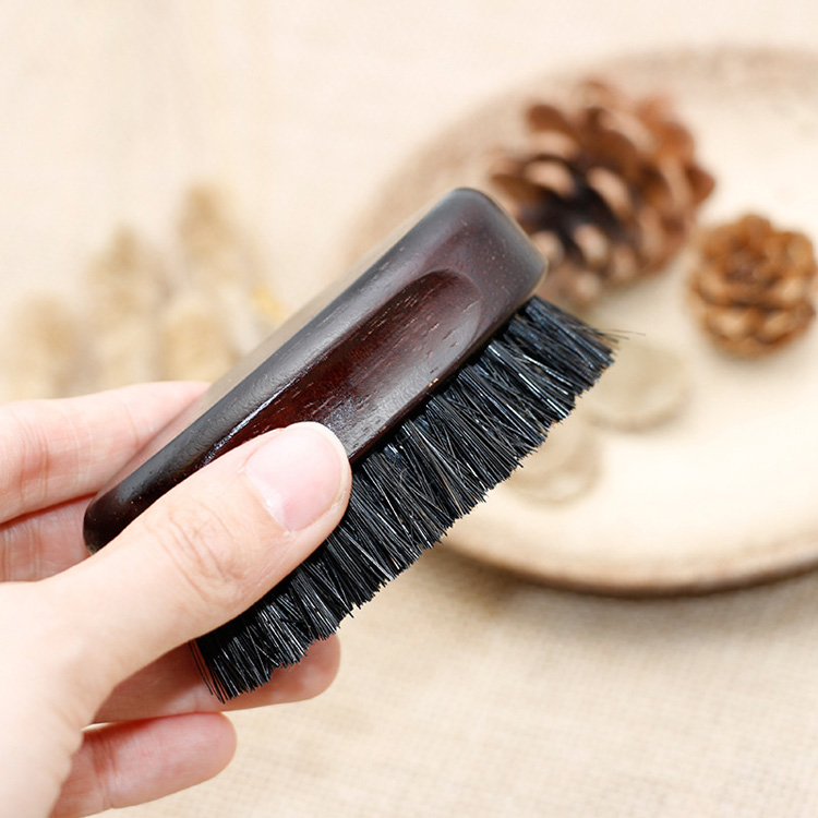 Men's beard styling comb shaving tool wood bristle shaving brush