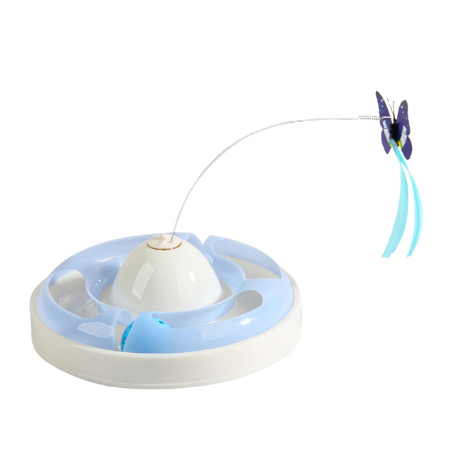 Good Quality Interactive Set Roller And Butterfly Hunting Bug Ball Track Automatic Cats Cat Toy