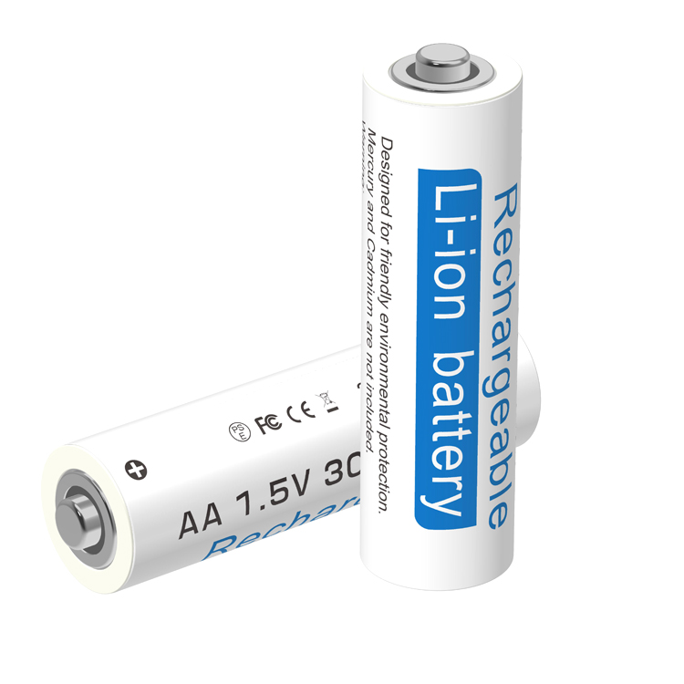 Quick charge 1.5 hours usb rechargeable 1.5v AA lithium battery with usb charge cable for sale