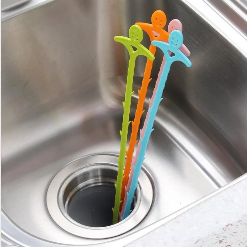 5*51cm New Drain Snake Spring Pipe Dredging Tool Dredge Unblocker Drain Clog Tool Kitchen Sink Sewer Cleaning Hook Water Sink