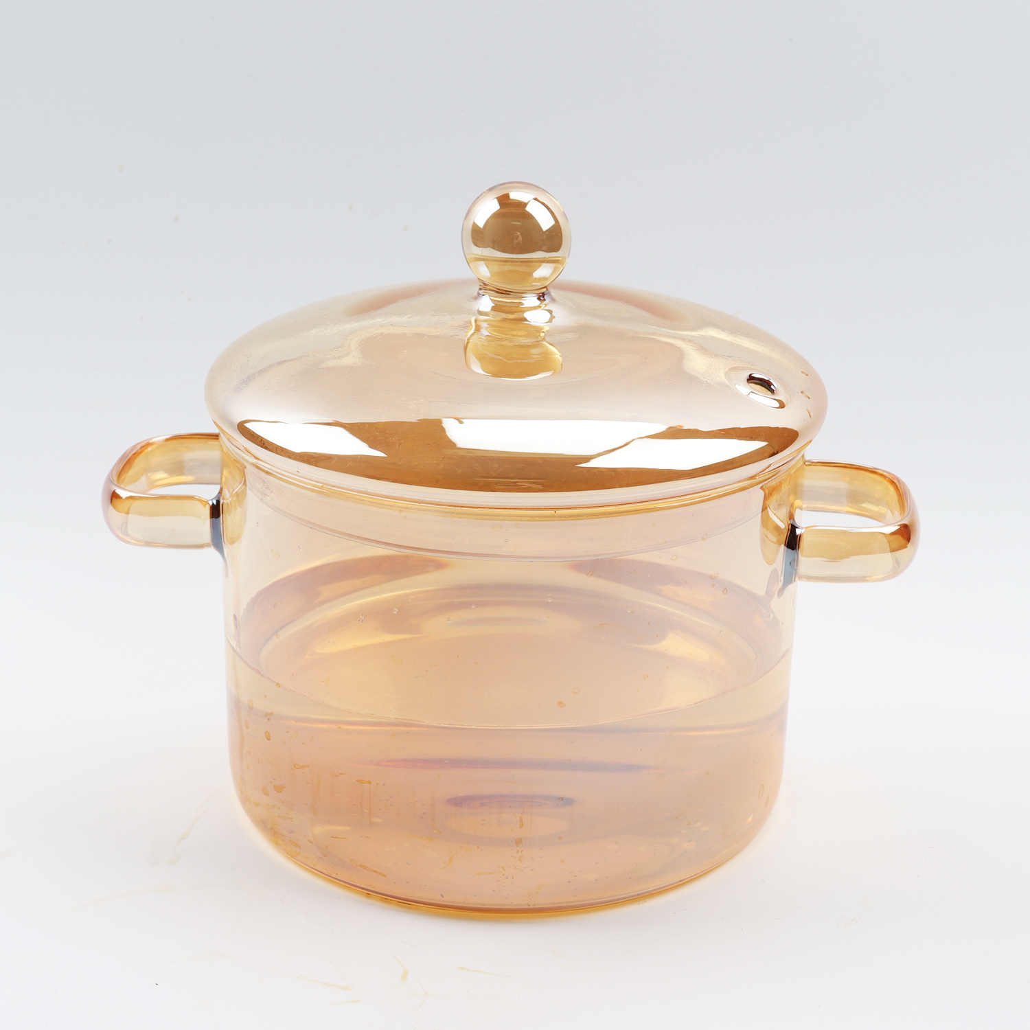 Transparent clear double-ear cooking pot borosilicate pyrex glass cooking pot Borosilicate Glassware Glass Cooking Casserole