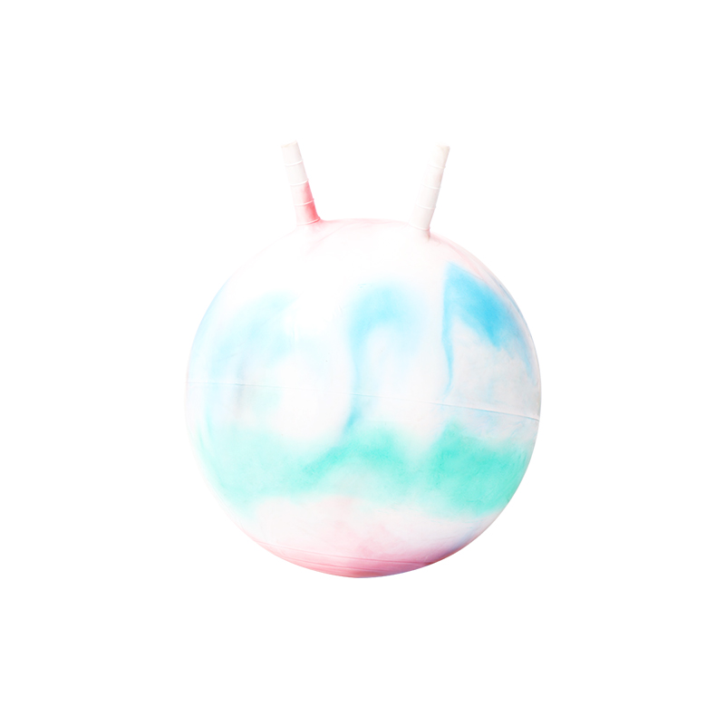 Custom Logo Round Anti-Burst PVC Made Training Gym Yogo Ball With Handle