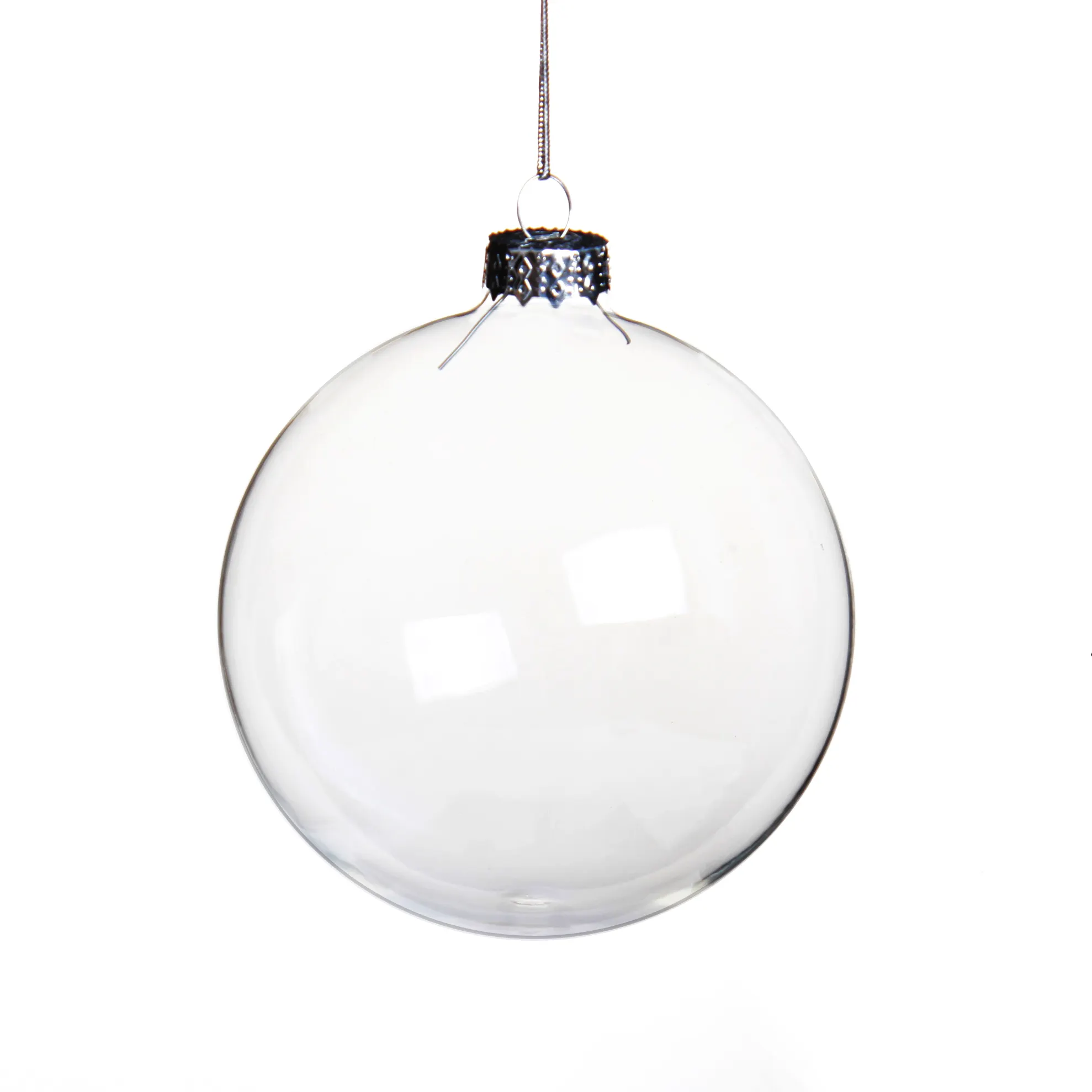 100 wholesale clear glass christmas ball ornaments