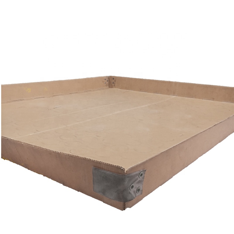 Plastic Slip Sheet 1000kgs Lading Capacity 4X8 Brown PP Hollow Sheet Correx Angled