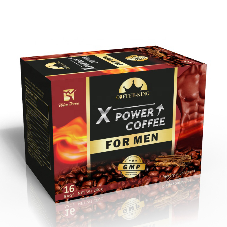 Кофе для мужчин X power, новая упаковка для мужчин, улучшает энергию, натуральная Органическая Фирменная торговая марка herbal man black Maca, мгновенный кофе