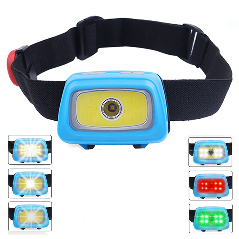 Hunting headlamp Tropical Sea Fishing Multi Colour Beam Safety Head lamp SOS Whistle Head Torch emergency survival equipment