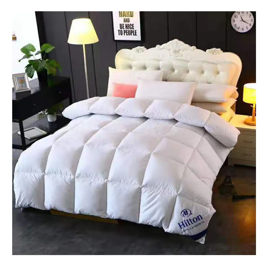 2020 popular cheap white winter feather duvet insert 5 star hotel comforter duvet quilt of hotel duvet