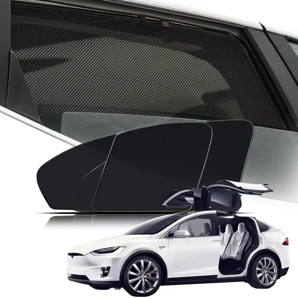 Te-Mart High Quality Model Y 4 Car Sunshade Foldable Sun Shade Heat Insulation For Model 3 Model Y