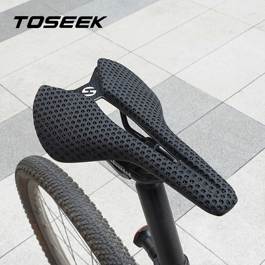 Седло с TS218-3D принтом TOSEEK, карбоновое седло, дорожный велосипед, удобная подушка, заводское Велосипедное Сиденье с 3D-принтом