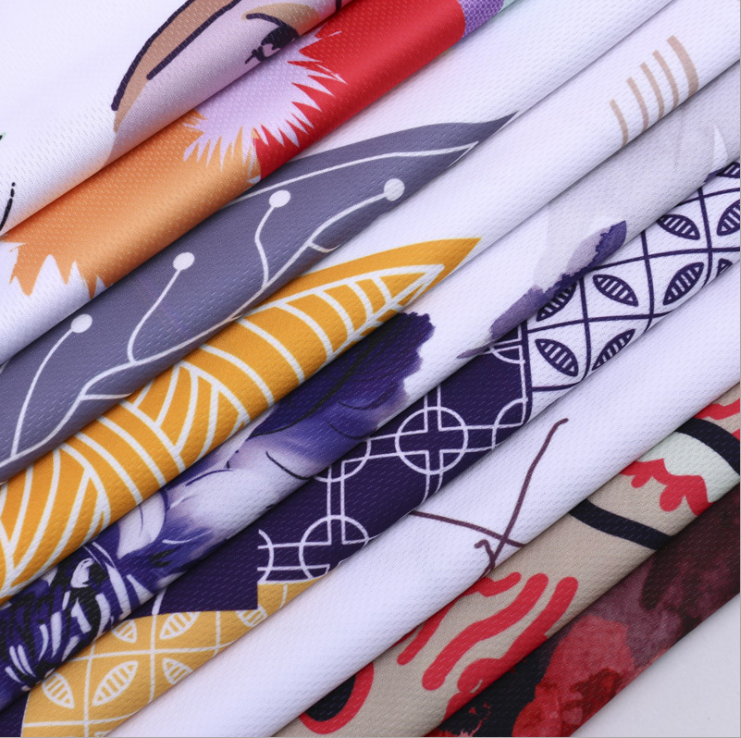 No Repeat Design Printed Fabric Sports Apparels Fabric Wholesale