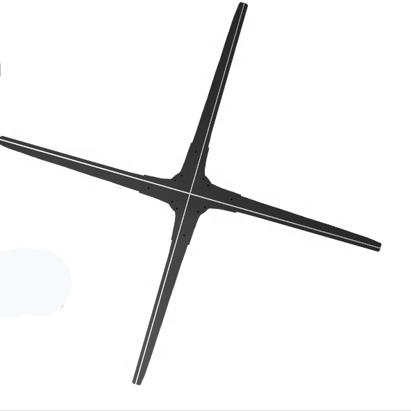 3D голографический проектор с Wi-Fi, голографический дисплей с управлением вентилятором, 1615 светодиодов, украшения для вечеринки, голограммы, Led 50 см, управление через Wi-Fi/ПК