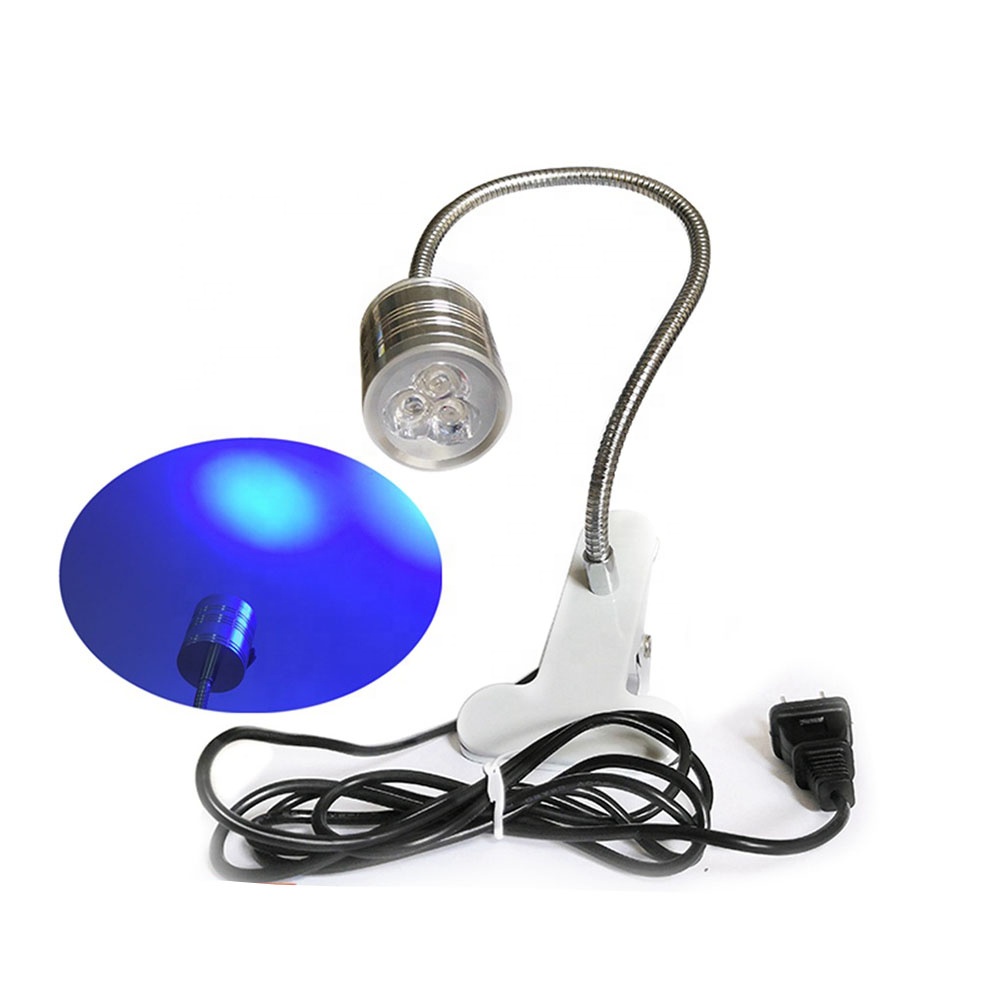New Coming for Professional Nail Art Use Manicure Lamp 395NM UV LED with 360 Flexible Neck and clamp On-Off Button Design UV Gel