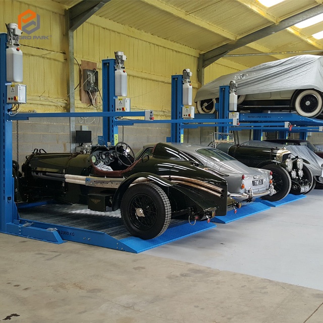 Mutrade 2 post car stacker parking solutions Hydraulic car storage lift Vertical Car Parking lift