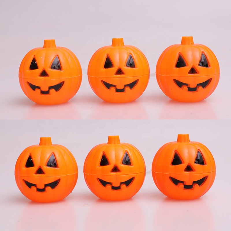 Halloween Candy Box Pumpkin Shaped Plastic Lovely Funny Box Halloween Mini Gift Holder Props