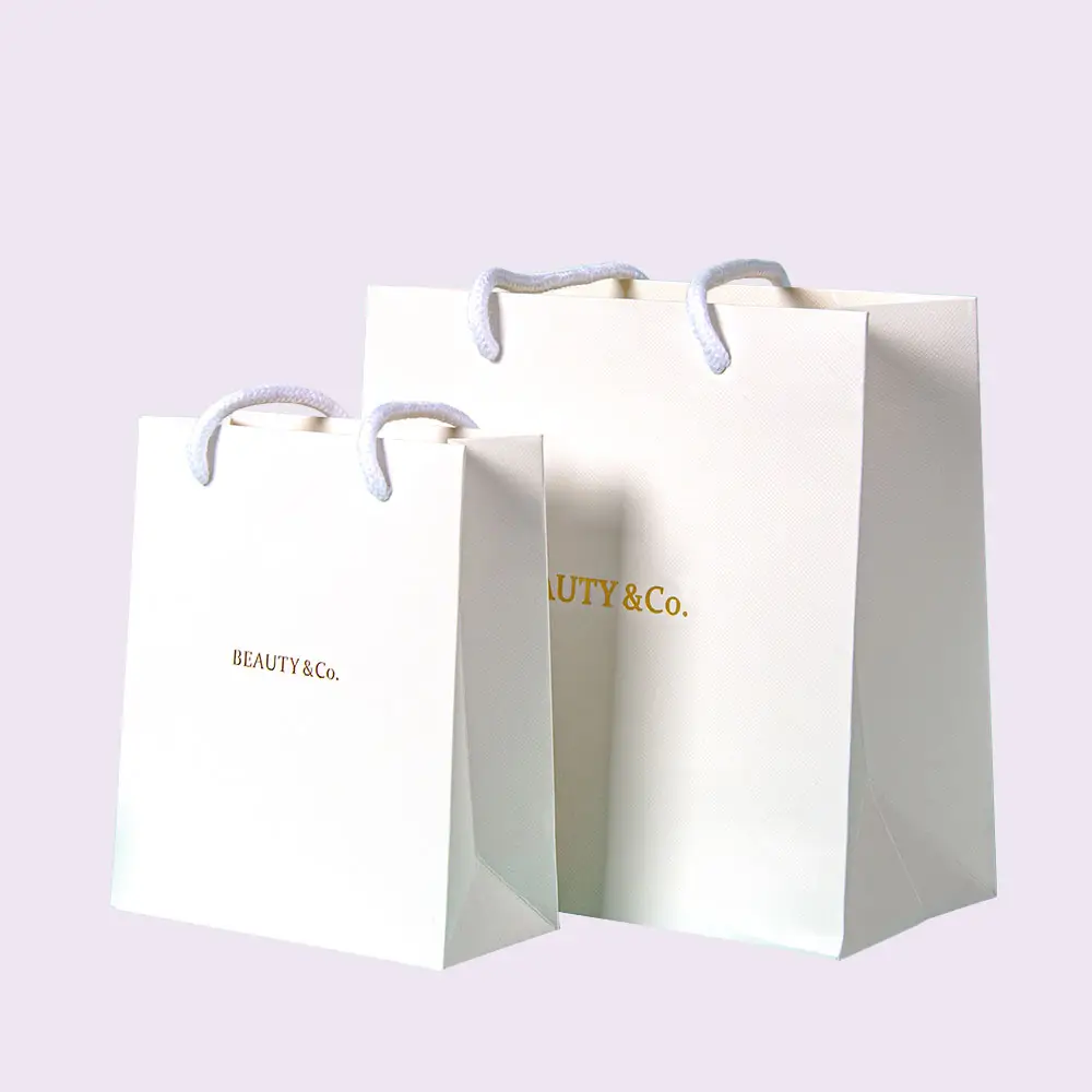 Custom Jewelry Packaging Bag Reusable Luxury Craft Kraft Package Gift Shopping Paper Bag