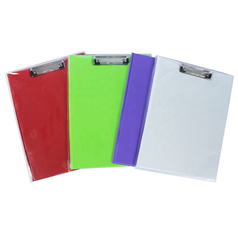 Promotional Cheap Custom Design Natural Color A4 Foldable Clip Board with Flat clip A4 MDF Clipboard