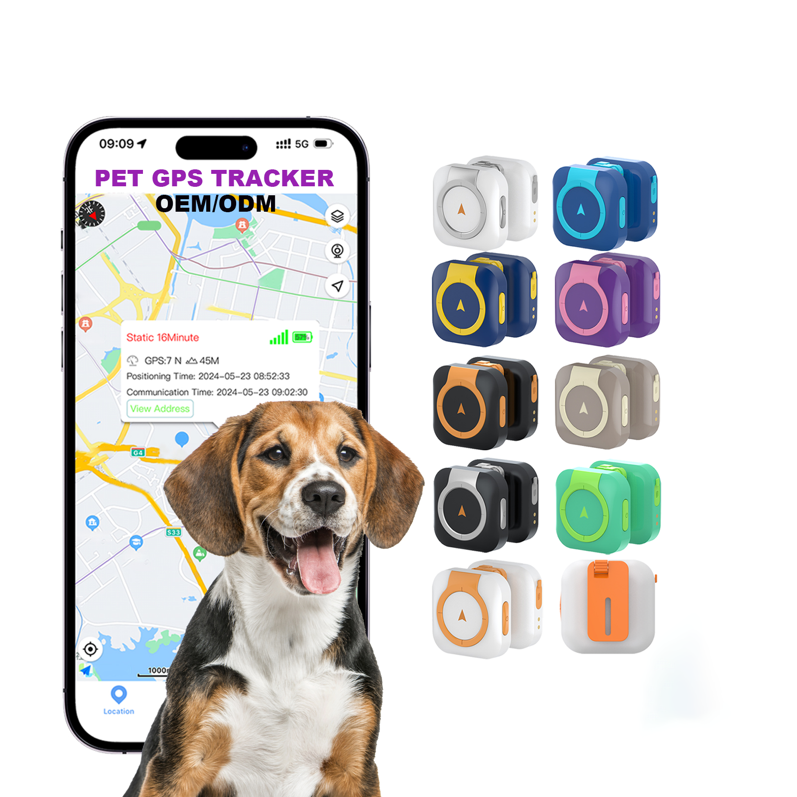 Pet GPS Tracker Location Dog Collar Adjustable Size Smart Pet Tracker 4G GPS Tracking Locator Dog GPS Tracker Anti lost Alarm