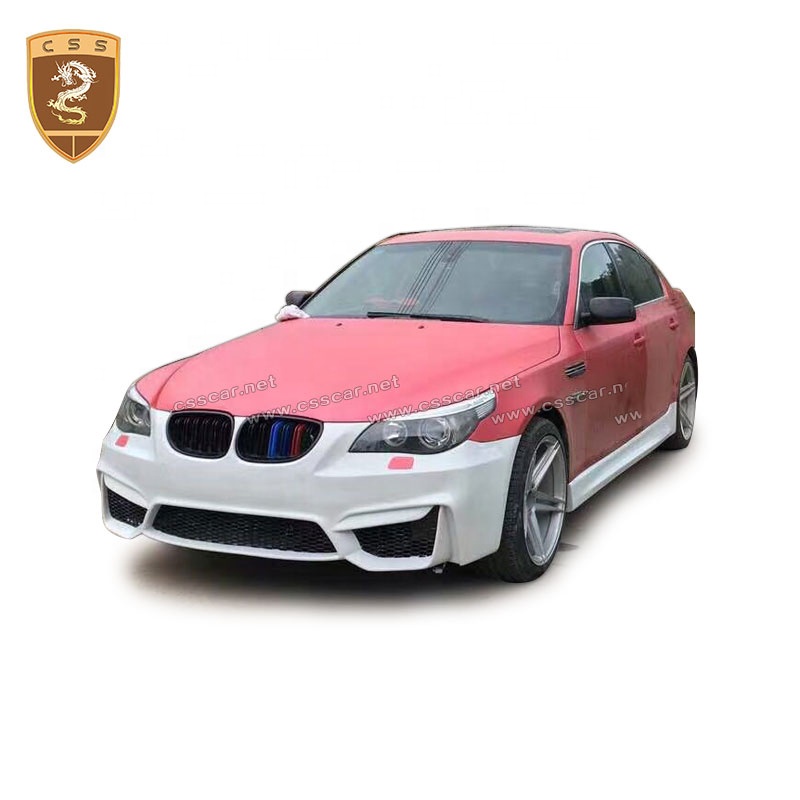 Передний бампер из стекловолокна для B mw 5 серии E60, обновленные КОМПЛЕКТЫ КУЗОВОВ в стиле M4, автозапчасти