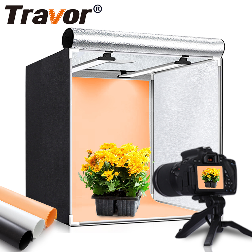 Глубокий софтбокс Travor M60 60*60, фотобокс, софтбокс для непрерывного освещения, портативный мини-бокс для фотостудии
