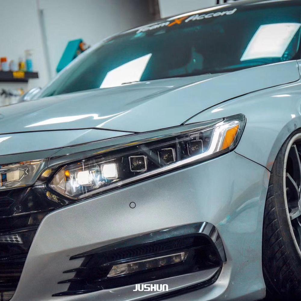 Полный светодиодный Поворотный Светильник для HONDA Accord 10 gernareation 2018-2019, светодиодная фара