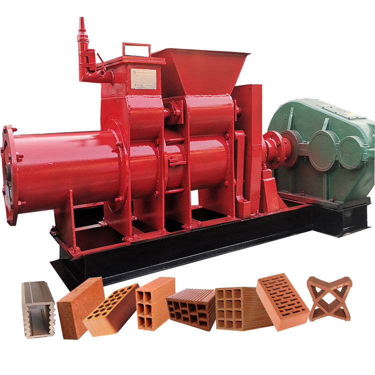 Automatic Vacuum bricks extruder soil mud ceramic earth red price solid Tile Hollow clay block brick making machine for sale