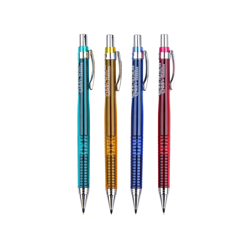 Andstal 0.5mm/0.7mm Automatic Mechanical Pencil 4 Body Colors Cute Plastic Auto Pencils For School Supplies