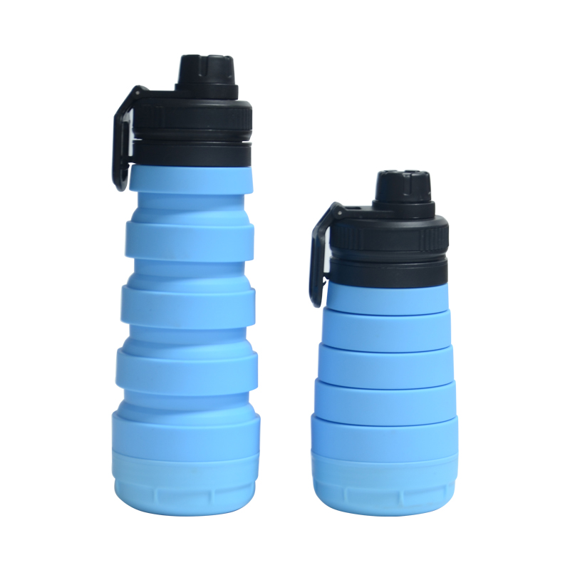 BPA Free 750 мл/26 унций Пользовательский логотип Reusaeble Путешествия Спорт пищевой силиконовый складной бутылка для воды на открытом воздухе