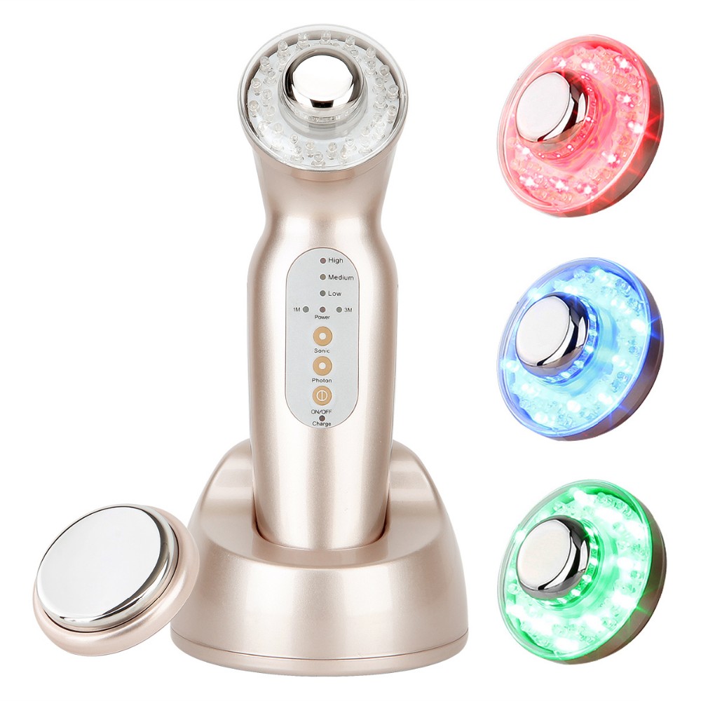 Red Light Therapy Machine Personal Care Facial Skin Lifting Tightening Ultrasonic Beauty Device