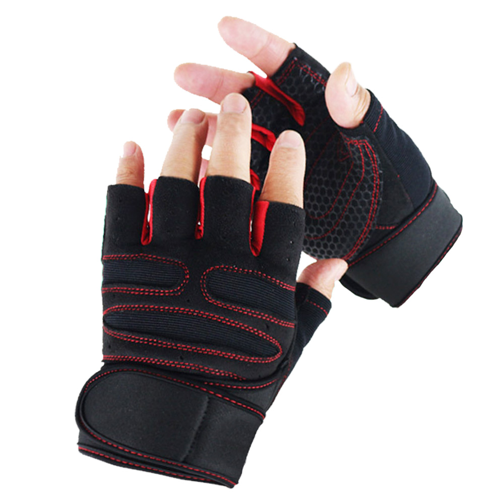 Breathable Anti-shock Half Finger Gloves Sports Gloves Bicycle Riding Cycling Gloves for Men Women