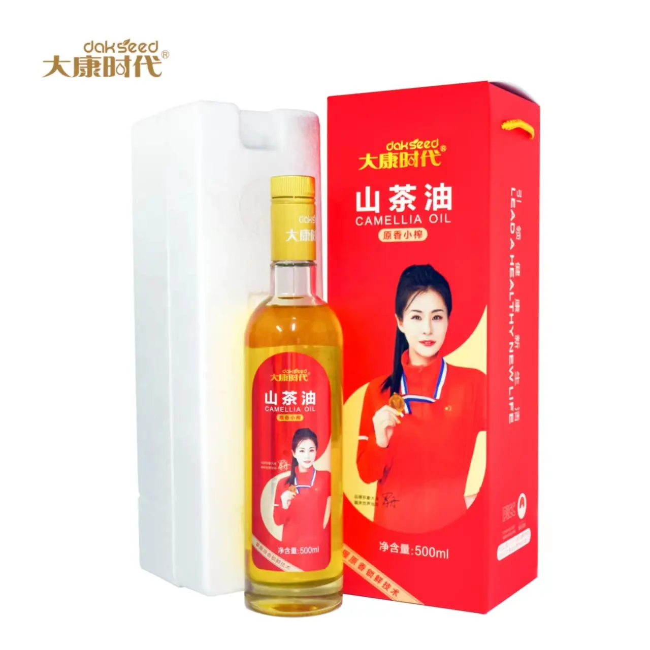 Competitive Price Physical Pressing 500ML Organic Edible Vegetable Oil Camellia Oil