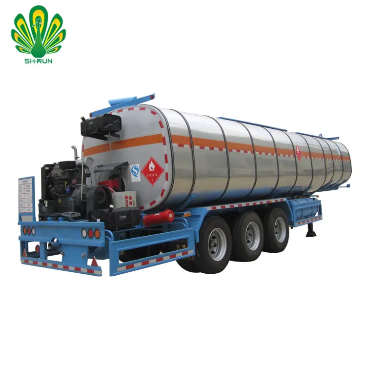 Bitumen tank semi trailer heating pipe burner for sale