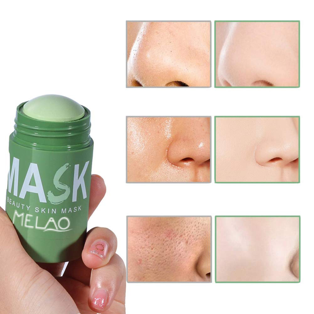 Dropshipping Green Tea Cleansing Mask Purifying Clay Stick Face Mud Private Label Organic Green Tea Mask Stick