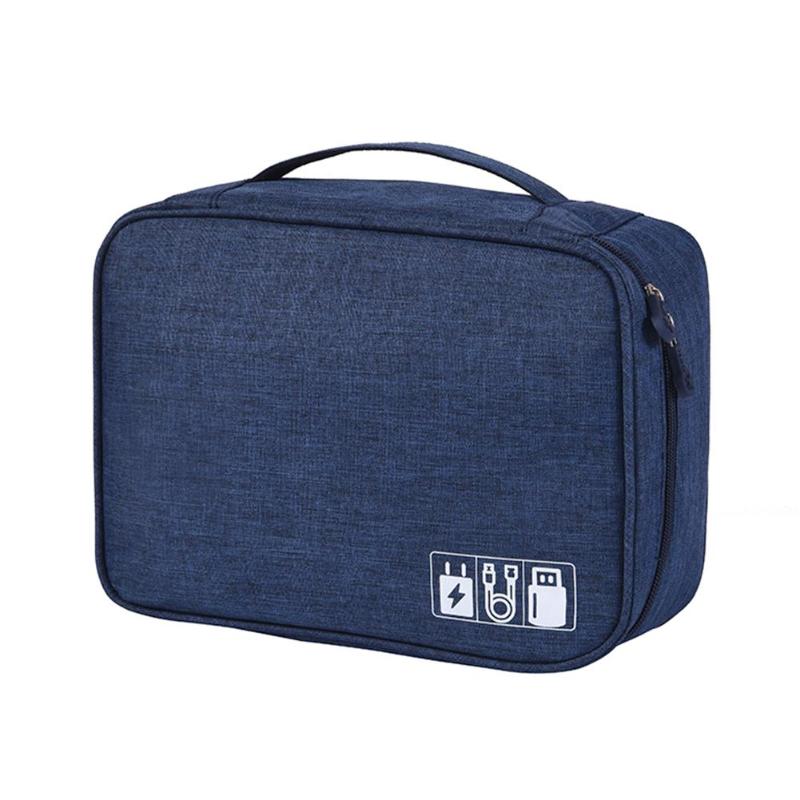 Large Capacity Universal Travel Usb Electronic Cable Organizer Bag Headphone Data Cable Storage Bag
